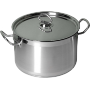 Кастрюля  9,0л.нерж.d=27,5см.h=17см. тройн.дно с кр.(инд) MGsteel 39343