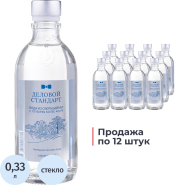 Вода питьевая Деловой Стандарт газ стекло 0,33л (Legend of Baikal)
