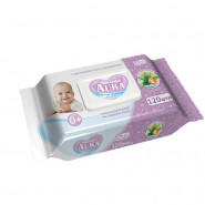 Салфетки влажные AURA для детей ULTRA COMFORT 120шт с крышкой 6474 Салфетки влажные AURA для детей ULTRA COMFORT 120шт с крышкой 6474