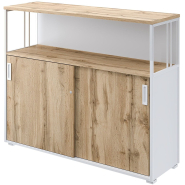 Шкаф-купе Комус Мебель К-Loft 241Н042 1370х420х1116 дуб натур/белый