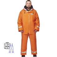 Костюм влагозащитный КПК Fisherman's WPL оранж 56-58/170-176 Костюм влагозащитный КПК Fisherman's WPL оранж 56-58/170-176