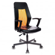 Кресло VB_EChair-225 PTW к/з черный, сетка оранжевая (TW38-3) Кресло VB_EChair-225 PTW к/з черный, сетка оранжевая (TW38-3)