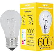 Лампа накаливания СТАРТ стандартная/прозрачная 60W E27 Лампа накаливания СТАРТ стандартная/прозрачная 60W E27