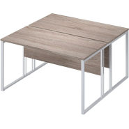 Раб.станц.Комус Мебель К-Loft 241S018 1380х1370х752 2раб.м дуб сон.темн/бел Раб.станц.Комус Мебель К-Loft 241S018 1380х1370х752 2раб.м дуб сон.темн/бел