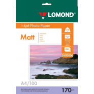 Фотобумага LOMOND двусторонняя матовая 170г A4 100л 0102006 Фотобумага LOMOND двусторонняя матовая 170г A4 100л 0102006