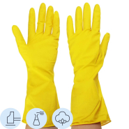 Перчатки MitRa Professional КЩС желтые, р.XL (12 пар/уп.)