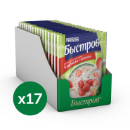 Каша Быстров клубника, молоко 17шт*40г Каша Быстров клубника, молоко 17шт*40г