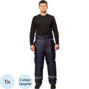 Брюки зим муж з32 син оксф 136-140/170-176