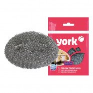 Губка-мочалка YORK из нерж.стали Мега 1шт/уп Губка-мочалка YORK из нерж.стали Мега 1шт/уп
