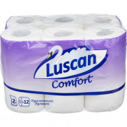 Бумага туалетная Luscan Comfort 2сл бел 100% цел 12рул/уп Бумага туалетная Luscan Comfort 2сл бел 100% цел 12рул/уп
