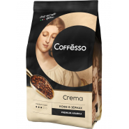 Кофе Coffesso Crema в зернах, Premium Blend,темная обжарка, 1кг 102486