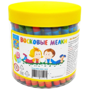 Мелки восковые набор 80 штук, длина 90 мм, d 8 мм, банка,МВ-К80-360 Мелки восковые набор 80 штук, длина 90 мм, d 8 мм, банка,МВ-К80-360